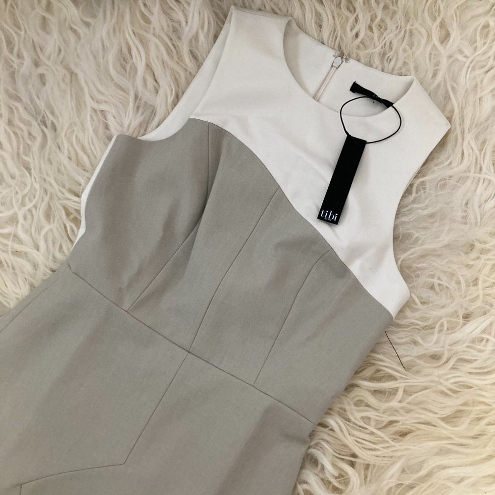 TIBI Crew Neck Mini Dress - Picture 5 of 10